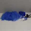 6 Pcs Girls Blue Cat Costume Accessories Set- Include Fluffy Cat Ears Headband & Tails with Cartoon Character Role Play Supplies, Halloween Kitty Cat Cosplay Kits Read Book Day Dress Up ( Blue )