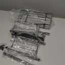 Hanging Towel Racks for Bathroom No Drill - 6-Tier Over The Door Bath Towel Storage Organizer for Small Bathrooms - Tiered Back of Door Towel Holder Hanger for Rolled Towels RV Camper Black