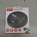 GPX PC332B Portable CD Player with Anti-Skip Protection, FM Radio and Stereo Earbuds - Black