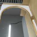 24"x32" Gold Metal Medicine Cabinet Mirror Arched Aluminum Frame