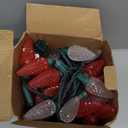 Wintergreen Lighting 50' OptiCore LED C9 Red and Warm White Pathway Christmas Lights, Heavy Duty Bulbs for Driveway, Walkway Marker, 5" Commercial PathPRO Stakes, 18 Gauge Green Wire