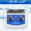 Magnetic Stirrer Hot Plate w/Stir Bar,100-2000rpm Magnetic Hotplate Stirrer, 180W Heating Power Hot Plate Stirrer, Max 520 Hot Plate with Magnetic Stirrer