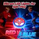 Light Up Hover Soccer Ball for Kids,Glowing Web Design & LED Eyes Air Floating Soccer Toys,Indoor Games with Soft Foam Bumper,Fun Sports Games for Boys Girls Age 3 4 5 6 7 8 9 10 11 12, Birthday Gifts