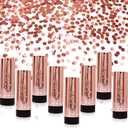Confetti Poppers Cannons for Wedding Birthday Graduation Baby Shower Anniversary Christmas New Year's Kids Fun Party Supplies Decorations and Favors (Rose Gold)