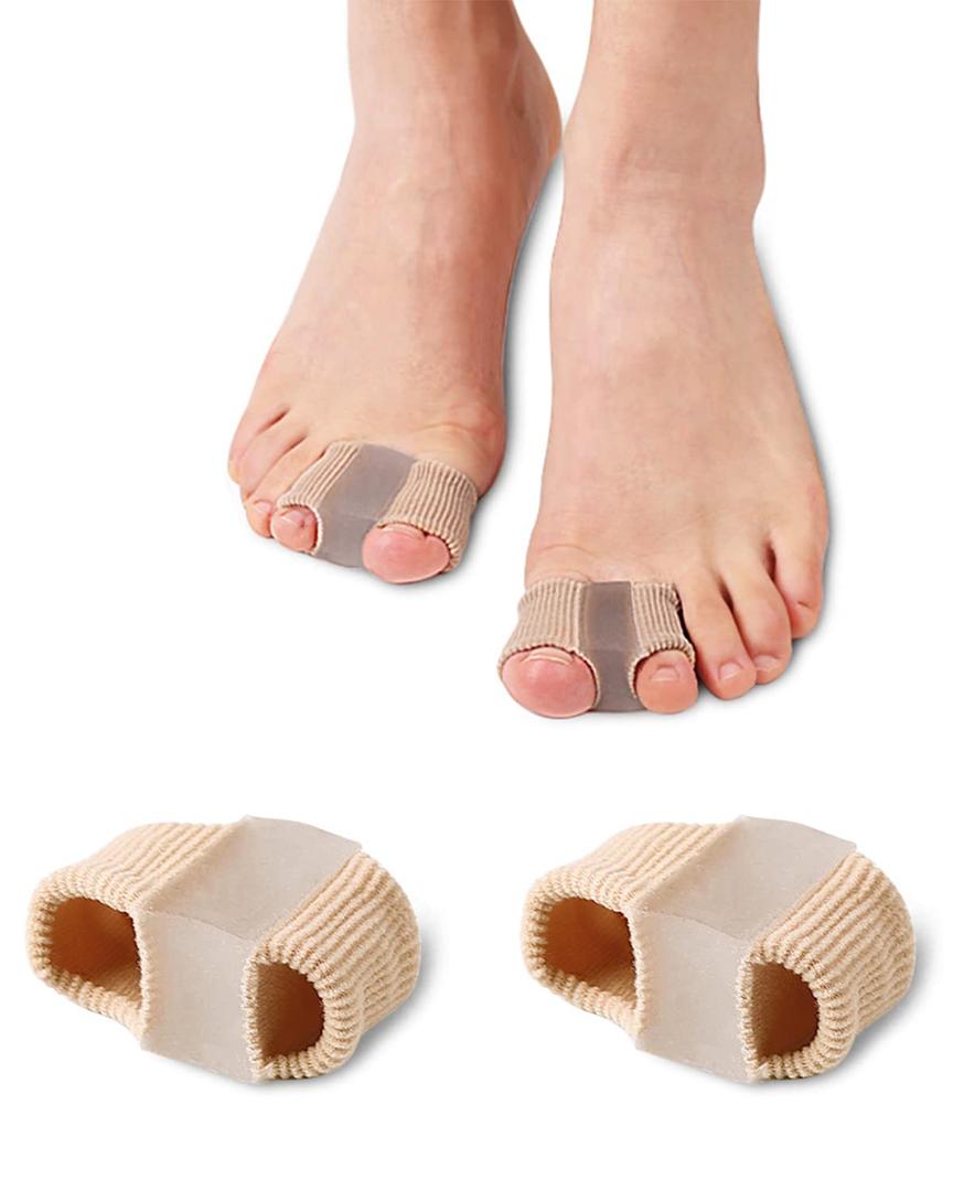 Bunion Toe Separators for Overlapping Toes Women Men, Gel Toe Spacers Bunion Corrector with 2 Loops for feet, Hammer Toe Straightener (2PC)