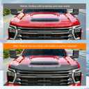 powoq Hood Protector Compatible with 2020-2026 Chevy Silverado 2500HD 3500HD Deflector Upgraded TPE Shield Hood Deflector Replacement for 2020-2026 Chevy Silverado Accessories
