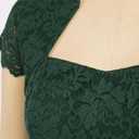 GRACE KARIN Cocktail Dresses for Women Cap Sleeve Lace Dress (Green), L