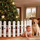 Christmas Tree Fences Party Decoration 28Pcs White