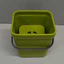 EKO Puro Wall-Mounted Trash Can with Lid, 1.32 Gal / 5L Hanging Trash Can, Small Kitchen Compost Bin for Counter Top, Mini Food Waste Bin (Green)