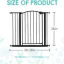Regalo 36" Extra Tall Home Accent Arch Baby Gate for Doorways & Bottom of Stairs, Pressure Mount for Babies, Toddlers & Pets, Ages 6-24 Months, Tested & Safe, White
