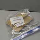 100 Pcs Small Resealable Seed Envelopes, Mini Zip Lock Kraft Bags with Window, 2.7"x3.5" Coffee Sample Bags Resealable Ziplock, Small Business for Samples Bag, Food Storage Bag