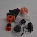 Cordless Sander, 3" Palm Sander with 16.8V 3.0Ah Li-ion Battery, 3500RPM Mini Polisher, 19 Accessories Sanders Tool for Sanding/Polishing/Waxing/Cleaning (Orange-black)