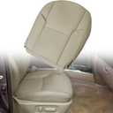 SecosAutoparts Driver & Passenger Side Bottom & Top Lean Back Leather Seat Cover Tan Compatible with Toyota 4Runner Limited 2003 2004 2005 2006 2007 2008 2009