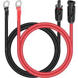 iGreely 10 Gauge Wire Solar Panel Adapter Kit - 3Ft Cable Connector for RV Solar Charge Controller, Generator, Inverter, Battery Pack Charger