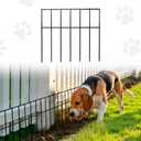 Garden Fence Animal Barrier  10 Pack No Dig Fence, 13"x12" Rustproof Metal Fencing Panels, Dog Fence and Rabbit Fence for Garden, Animal Barrier Fence Outdoor for Yard, Flower Bed Protection