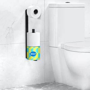 Longzon Matte Black Toilet Paper Holder Wall Mount, Self Adhesive Toilet Paper Holder Storage for 3 Roll Tissue, Premium 304 Stainless Steel Stick On Toilet Paper Roll Holder for Bathroom, Black Longzon Matte Black Toilet Paper Holder Wall Mount, Self Adhesive Toilet Paper Holder Storage for 3 Roll Tissue, Premium 304 Stainless Steel Stick On Toilet Paper Roll Holder for Bathroom, Black