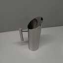 Hiceeden Stainless Steel Water Pitcher, 51oz/1.5L Modern Metal Pitcher with Ice Guard, Silver Carafe Drink Pitcher with Handle, Beverage Container for Iced/Hot Tea, Juice, Coffee, Milk