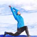 YEZII Fleece Lined Leggings with Pockets for Women,High Waisted Winter Yoga Pants (Black)