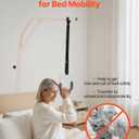 VEVOR Trapeze Bar for Bed Mobility, Height-Adjustable Free-Standing Trapeze Bar with 2 Wheels, 300LBS Capacity Bed Pull-Up Assist for Elderly Disabled, Ideal for Hospital, Nursing Home & Home Care
