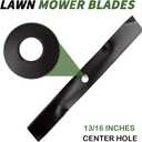 M115496 54" Deck Medium Lift Blades for John Deere 345 325 335 S2554 G100 F725 F735 for Scotts GT2554 for Sabre 2354HV 2254HV Lawn Tractors Mower Blades for GY20569 M113518 M115329 3Pack