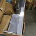 Stainless Steel Utility Sink with Retractable Hot & Cold Faucet, 47.2" Free Standing Single Bowl Sink with Drainboard for Kitchen, Laundry Room, Garage, Farmhouse (Silver)