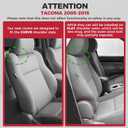FREESOO Custom Fit for Toyota Tacoma Seat Covers, Front & Rear Fit 2005-2015 Full Coverage Waterproof Leather Truck Automotive Seat Covers, Tacoma Seat Covers Pickup Seat Protector (5 Seats, Red)