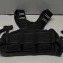 Adjustable Weighted Vest for Women Men, 4-10lb/12-18lb/ Vest with 6 Ironsand Weights, Weight Vest with Reflective Strip for Running, Walking, Exercise, Strength Training (Black)