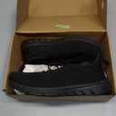 Slip Resistant Work Shoes for Men Slip On Sneakers Black Non Slip Work Shoes Water Resistant Nonslip Work Shoe Lightweight Zapatos de Trabajo para Hombres (Black, 8.5 W)