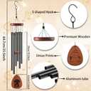 Pet Memorial Gifts for Dogs Windchimes - Luvsweets Dog Memorial Gifts for Loss of Dog Mum Owner, Sympathy Wind Chimes for Outside, Garden Patio Porch Decor, Pet Passing Away Remembrance Present