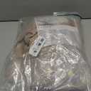 LAMIT 63 Inch Sheer Linen Window Curtains, Light Filtering Panels Back Tab and Rod Pocket Neutral Drapes for Bedroom/Living Room, Brown, 2 Panels, 34 x 63 Inch