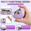Electric Nail Clipper for Adults Seniors,Universal Automatic Fingernail Grinder,Automatic Nail Clipper with Trimming,Buffing,Polish Removal in One,Smart Nail Clipper for Fingernail & Toenail