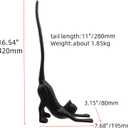 Cast Iron Toilet Tissue Holder,Cat Toilet Paper Holder Decorative Paper Stand for Bathroom or Kitchen Countertop,Cat Shape