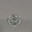 Crystal Jewelry Box for Women, Small Glass Trinket Jar with Lid, Clear Lotus Flower Storage Holder, Elegant Organizer Dish for Ring, Earrings, Necklace, Decorative Gift for Vanity (Dazzling Colors)