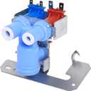 BlueStars Ultra Durable WR57X10032 WR57X33326 Refrigerator Water Valve Dual Solenoid Valve - Compatible with G.E Refrigerators - Replaces AP3192626 WR57X10040 AP3672839 PS901314