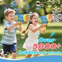 JONEG Toys for 3-8 Year Old Boys Girls: 2 Pack Bubble Machine for Kids with Bubble Solution, Gifts for 3 4 5 6 7 8 Years Old Boy Birthday Toy for Kid Toddlers Ages 4-6 Outdoor Wedding Bubbles Wands