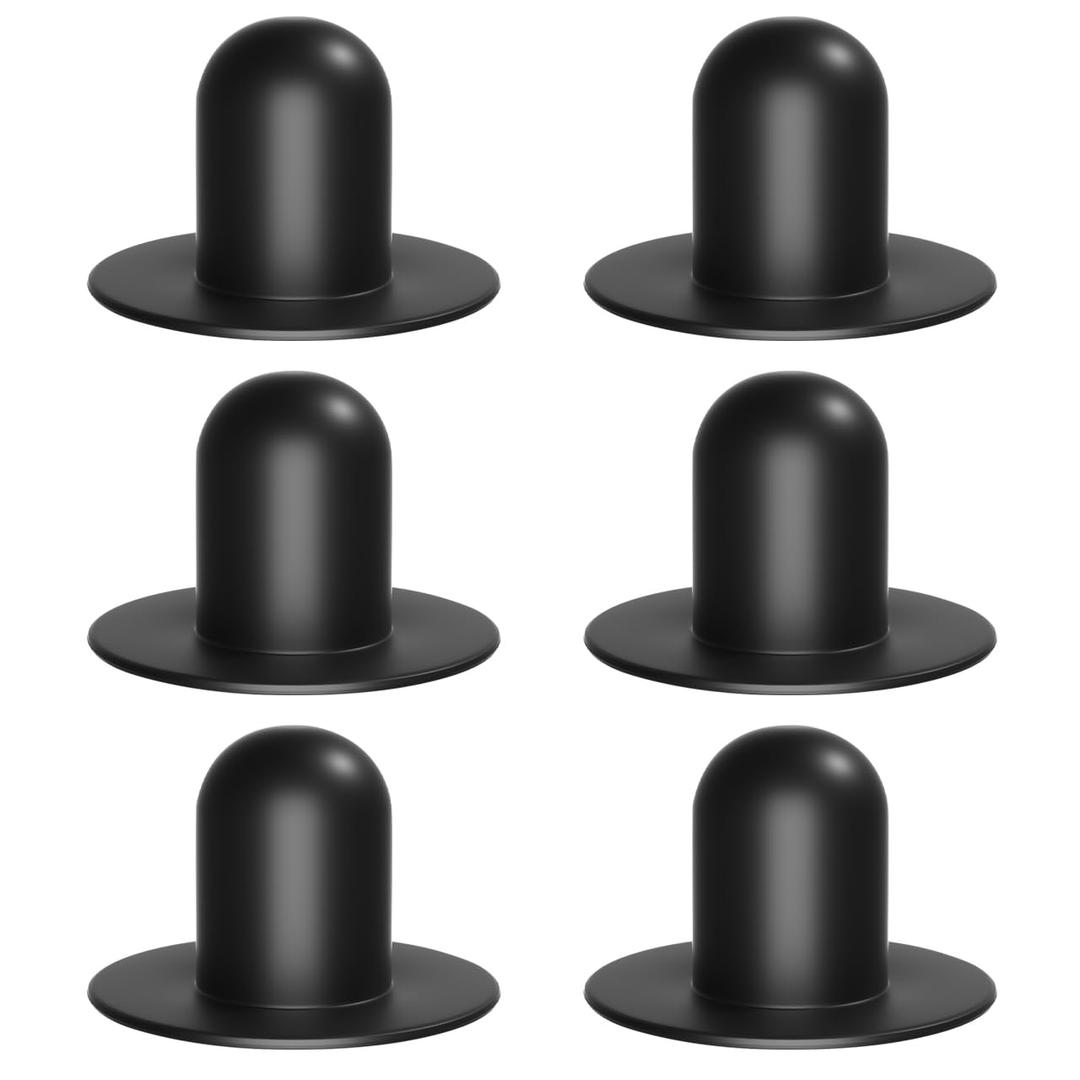 6 PCS Pool Strainer Wall Plugs for Above Ground Swimming Pools Stopper Replacement Compatible for Intex Bestway Coleman Filter Pump Water Stopper Drainer (Black) 2 Pack