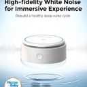 Momcozy Sound Machine for Baby | Portable White Noise Sound Machine for Sleep Rechargeable | 20 Sleep Sounds White Noise Machine with Nursery Night Light | Travel Sleep Sound Machine Battery Based