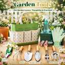 Gardening Tool Set, 9-Piece Heavy Duty with Durable Tote Bag, Ergonomic Rust-Resistant Garden Tools, Ideal Gardening Kit Gifts for Women, Gardener, Beginning Gardener