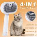 Cat Steam Brush, 3 In 1 Steam Brush for Dogs & Cats, Pet for Pet Hair Removal Tool, Shedding Reduced Discomfort, Suitable for Massaging, Combing