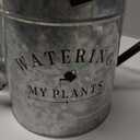 Garutom Galvanized Watering Can for Outdoor Indoor Plants, 1 Gallon Decorative Countryside Style Water Can with Removable Spout, Perfect Metal Watering Can for Indoor Plants and Garden Flower