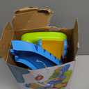 Marstone Toddler Toys 1 2 Year Old Boy Gifts: Dinosaur Slide with 4 Animal Cars Educational Baby Toys 12-18 Months, First 1st Birthday Gifts for Kids, Girls, Push Car Race Track for Toddlers 1-3