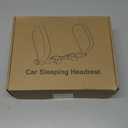 JZCreater Car Seat Headrest Pillow, Head Neck Support Sleeping Travel Seat Pillow with Cushion Foam,Premium Seat Head Pillow,360 Degree Adjustable Long Trip Rest Headrest Pillow for Kids Adult, Beige