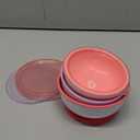 Munchkin Stay Put Munchkin Suction Baby Bowls with Lids - Dishes for Babies and Toddlers, Self-Feeding Bowl Set for Kids 6+ Months, 3 Pack, Pink/Purple