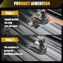 6" Offset Gooseneck Ball Extender for Short Bed Trucks, 2-5/16" Hitch Ball with 2" Rise, Reinforced Gusset, Polyurethane Washers, 25K GTW / 5K VTW, Fits Turnover Ball Systems