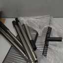 15 Inch Large Chicken Poop Scooper, Chicken Coop Scooper with 38" to 76" Adjustable Stainless Steel Handle, Litter Sifting Shovel for Chicken Coop, Farm, Sheep Pen, Cat Litter, Stable Cleaning