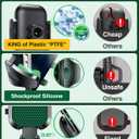 VANMASS [True Military-Grade] Car Phone Holder [Strongest Suction & Clip] Cell Phone Mount for Dashboard Windshield Vent Truck Accessories Cradle Dash Stand for iPhone 15 14 13 12 Android,Green