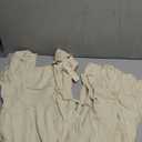 BTFBM Womens Spring Dresses 2026 Casual Short Sleeve V Neck Drawstring Wedding Guest Maxi Dresses Boho Beach Long Dress (XX-Large, Light Apricot)