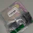 Short Curly Wigs with Headbands Attached for Black Women Synthitic Kinky Curly Afro Puff No Drawstring Ponytail Wig Headwrap Hairstyles With 2 Clips(T1B/Grey) (Yellow Leopard Pattern)