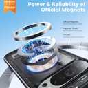 2 x 360 Spin Magnetic Stand for Google Pixel 9 Pro XL Case, 12FT Mil-Grade Protection, Fit for Magsafe, Anti-Fingerprint, Non-Slip Shockproof Slim Pixel 9 Pro XL Phone Case with Kickstand, Black