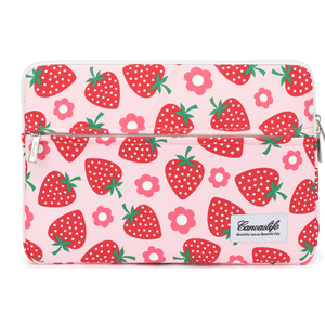 canvaslife Laptop Sleeve 15 Inch 15 Case and 15.6 Laptop Bag (Pink Check)
